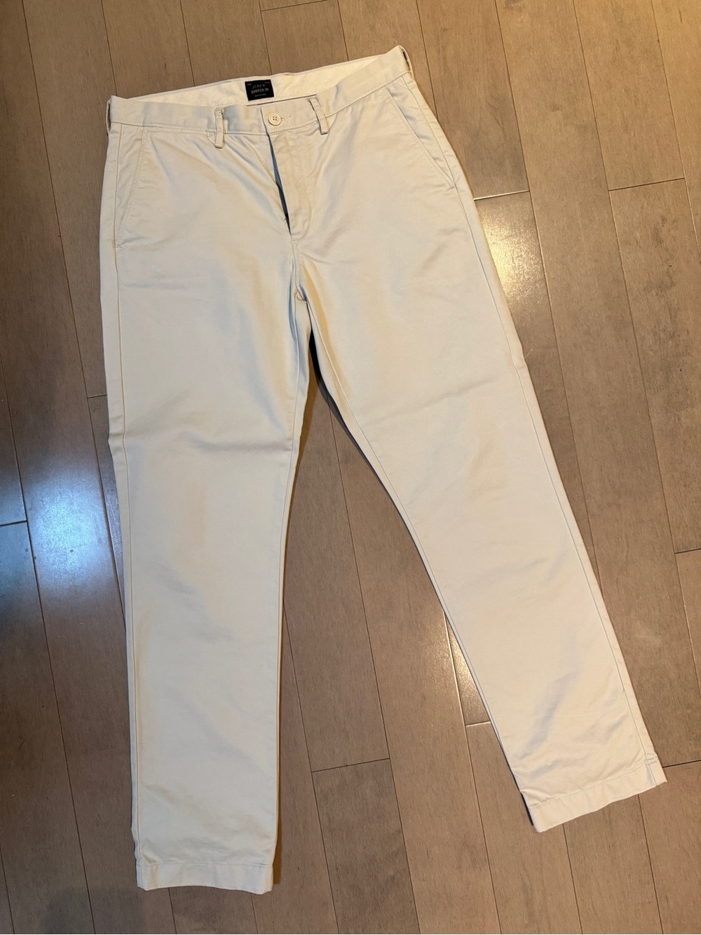 J. Crew Urban Slim Chinos in Off-White/Cream